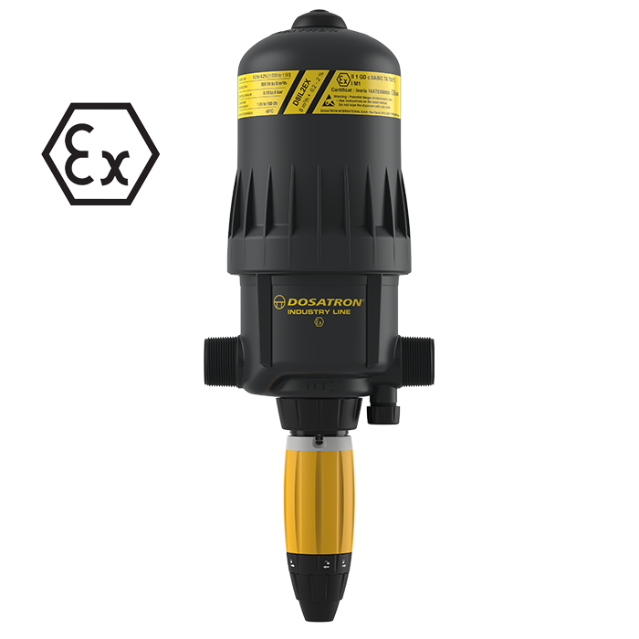 Dosatron ATEX-sertifisert pumpe - modell D8IL2ex