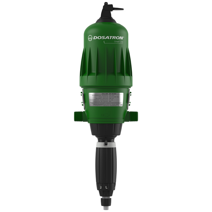 D3GL3000 fertilizer injector with bypass