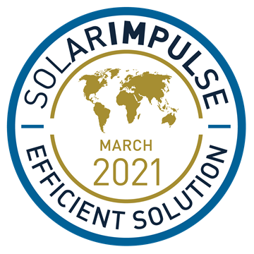 Kloorin annostelupumput - Solar impulse label logo