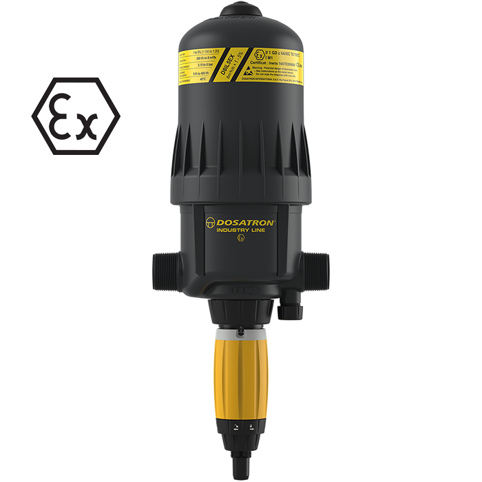 Dosatron ATEX-sertifioitu pumppu - malli D8IL5ex